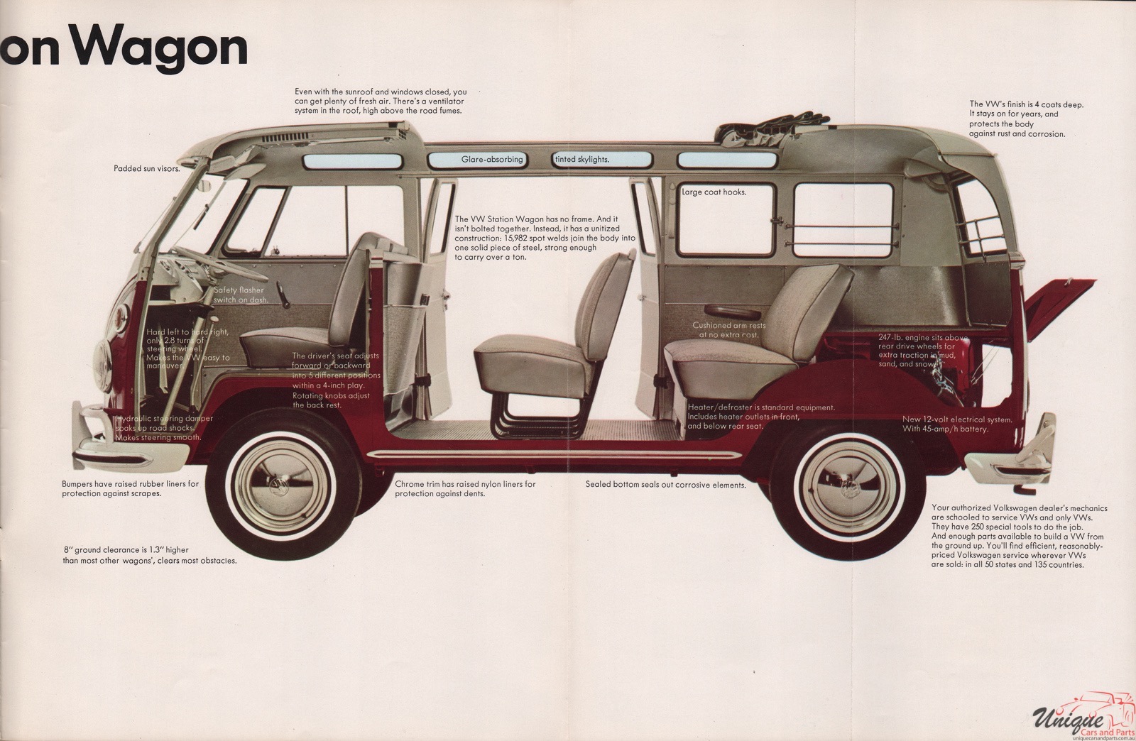 1967 Volkswagen Kombi Bus Brochure Page 14